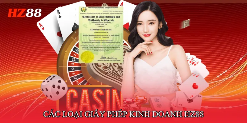 Các loại Giấy phép kinh doanh HZ88