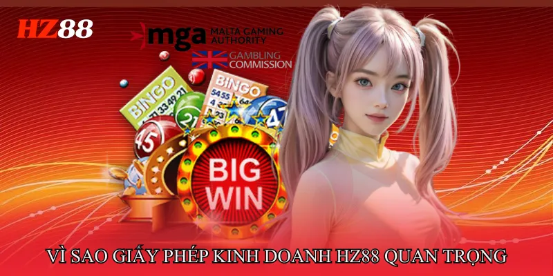 Vì Sao Giấy Phép Kinh Doanh HZ88 Lại Quan Trọng Trong Cá Cược Online?